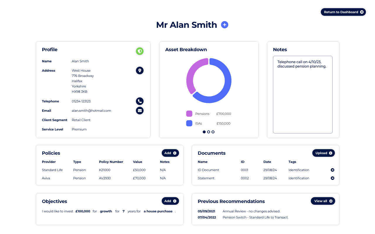 Pilot Client Profile